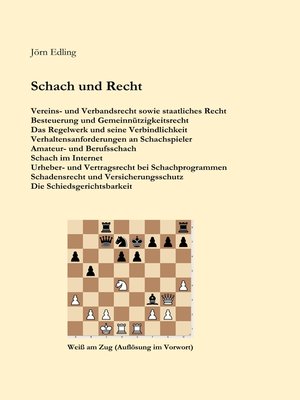 cover image of Schach und Recht
